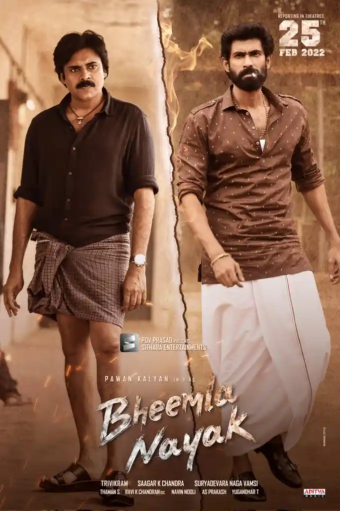 Bheemla Nayak (2022) WEB-DL ORG. [Hindi Dubbed] Full Movie 480p [400MB] | 720p [1.2GB] | 1080p