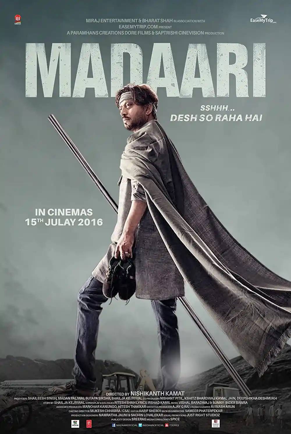 Madaari (2016) Hindi Full Movie 480p [400MB] | 720p [1GB] | 1080p [4GB]