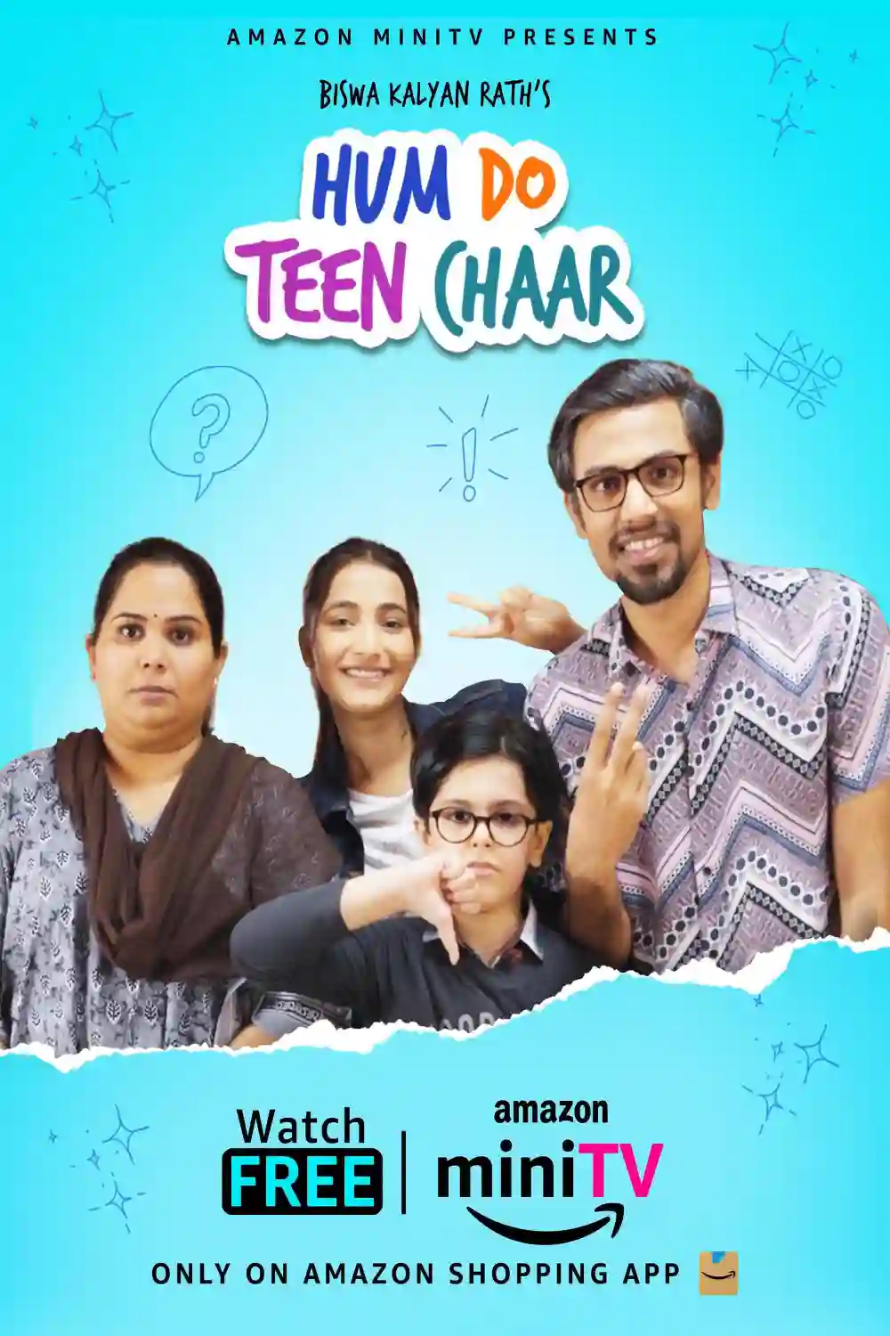 Download Hum Do Teen Chaar (2023) S01 Complete Hindi AMZN MiniTV Series 480p | 720p | 1080p